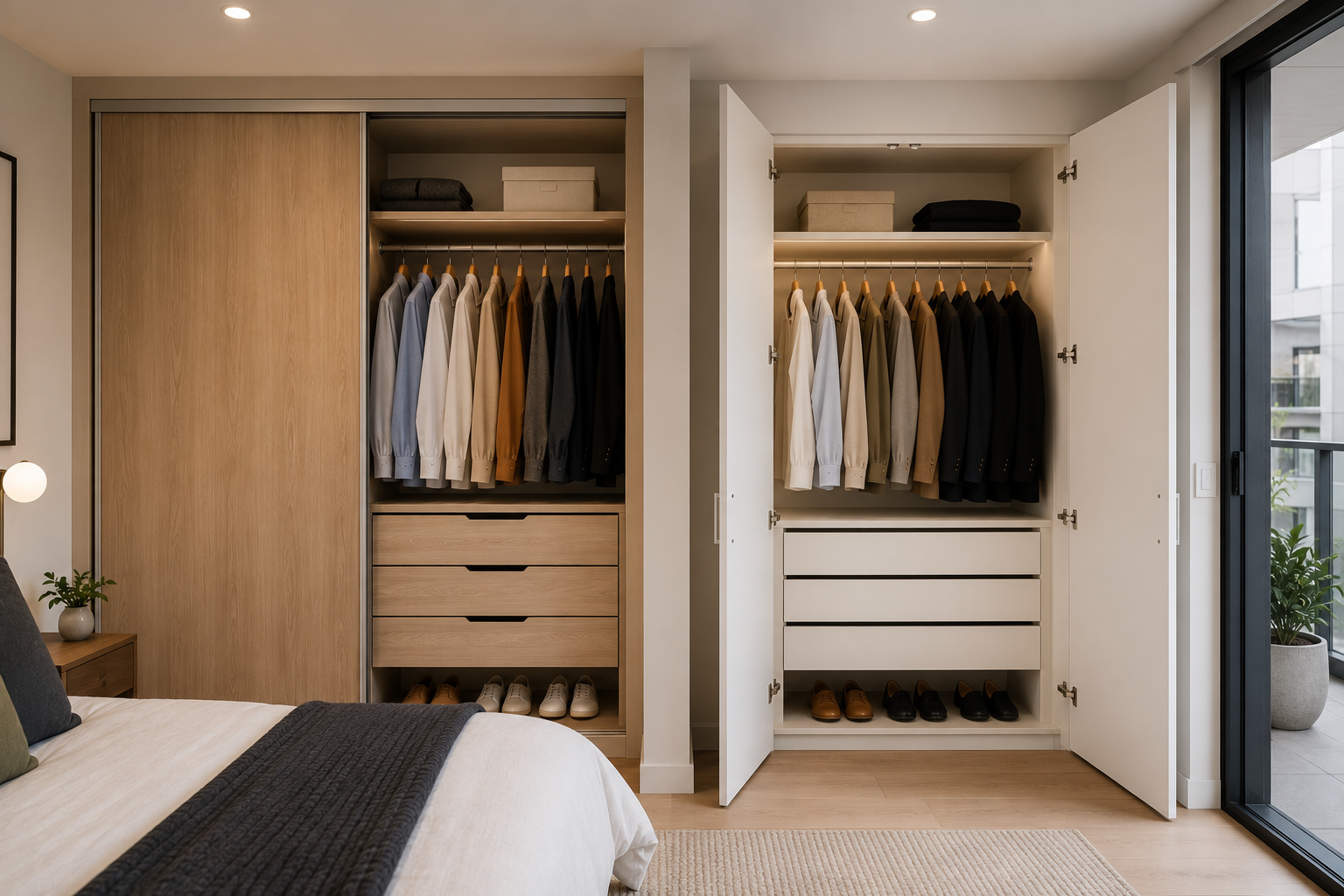 Sliding Wardrobe Doors vs Hinged Wardrobe Doors