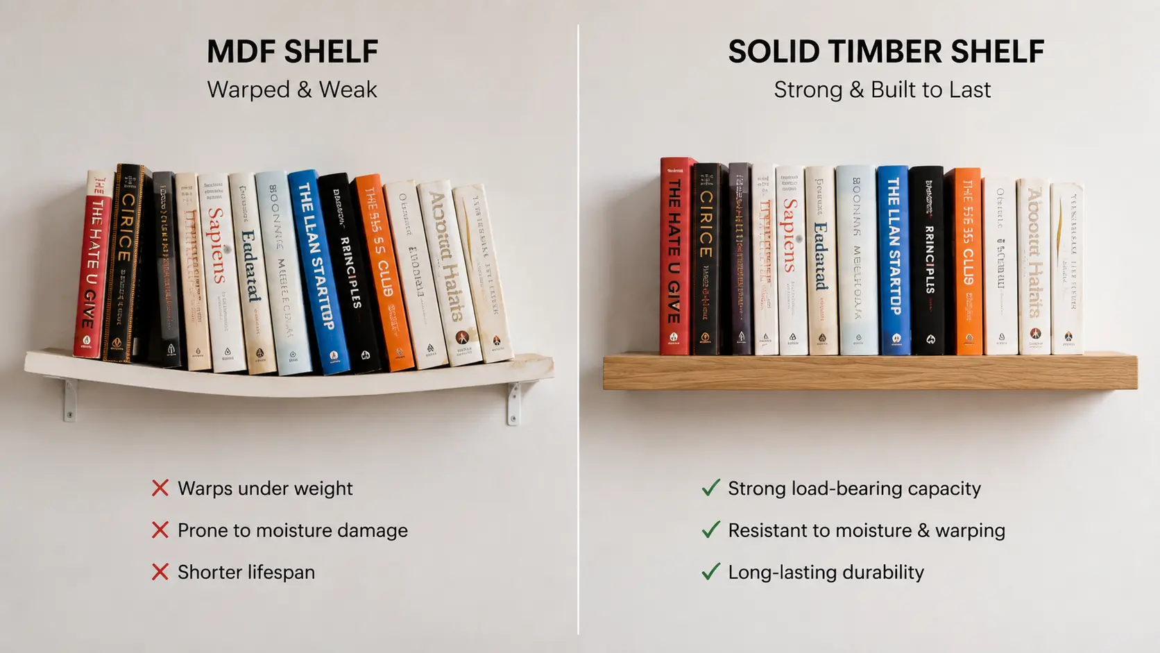 floating bookshelves