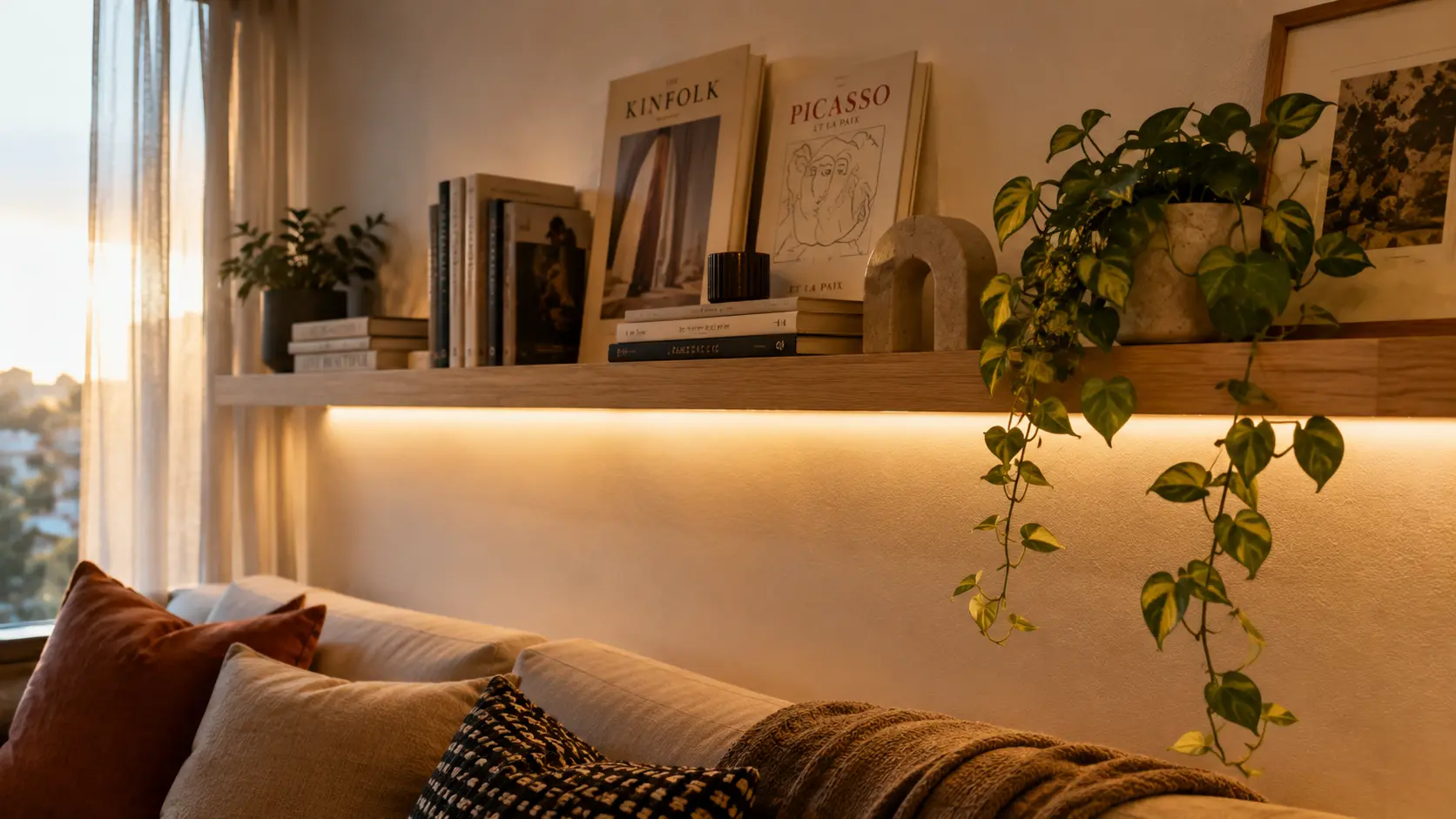 floating bookshelves